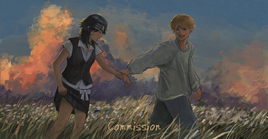 Luciel &amp; Denji — digital art, 2024